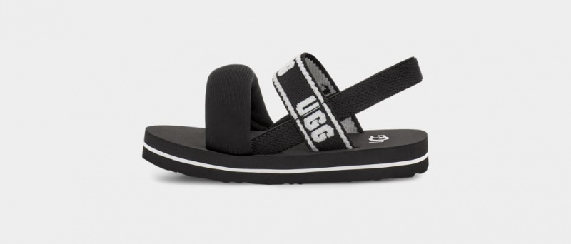 Ugg Zuma Sling Kids' Sandals Black | TXLVCQK-21